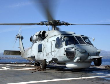 Αερομεταφορά τραυματία με Aegean Hawk του ΠΝ
